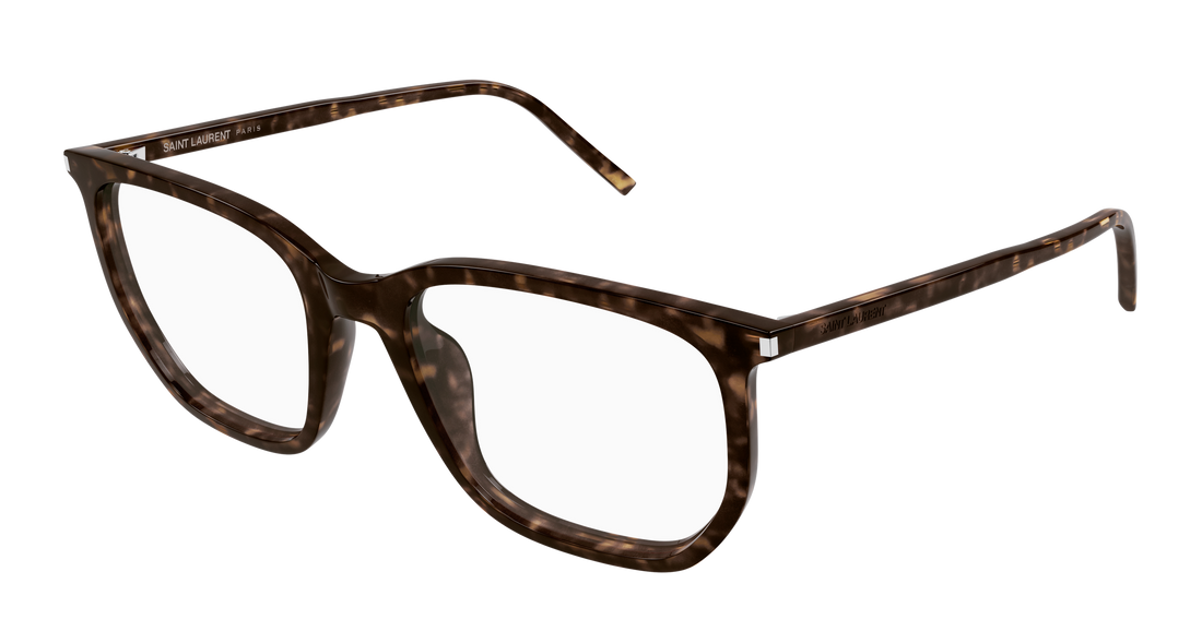 Óculos graduados saint laurent sl 802 002 havana geometric unisex tamanho 55mm - Vista principal