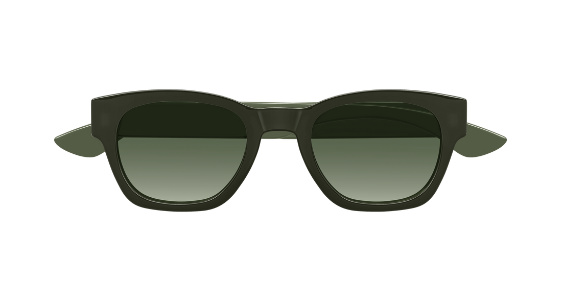Sonnenbrillen alexander mcqueen am0530s 004 verde round/oval/panthos masculino größe 49mm - Detailansicht