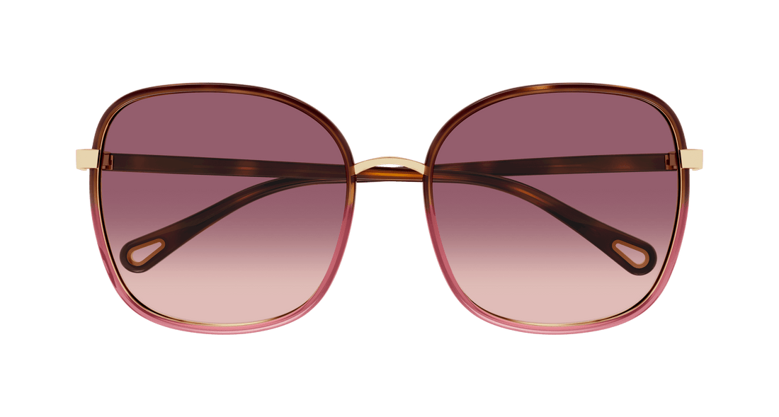 Sonnenbrillen chloé ch0031s 018 havana square femenino größe 59mm - Detailansicht