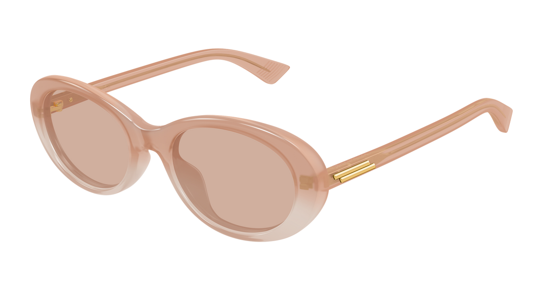 Óculos de sol bottega veneta bv1415sk 004 rosa round/oval/panthos femenino tamanho 54mm - Vista principal