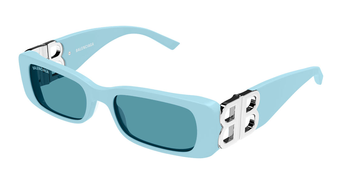 Sunglasses balenciaga bb0096s 025 azul square femenino size 51mm - Main view