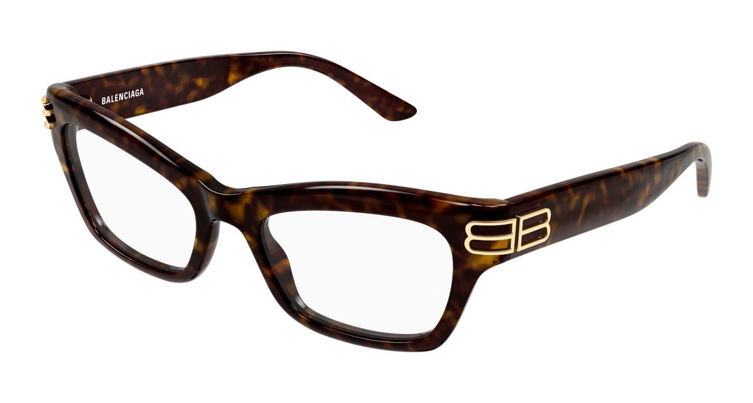 Gafas graduadas balenciaga bb0435o 002 havana cat eye femenino talla 54mm - Vista principal