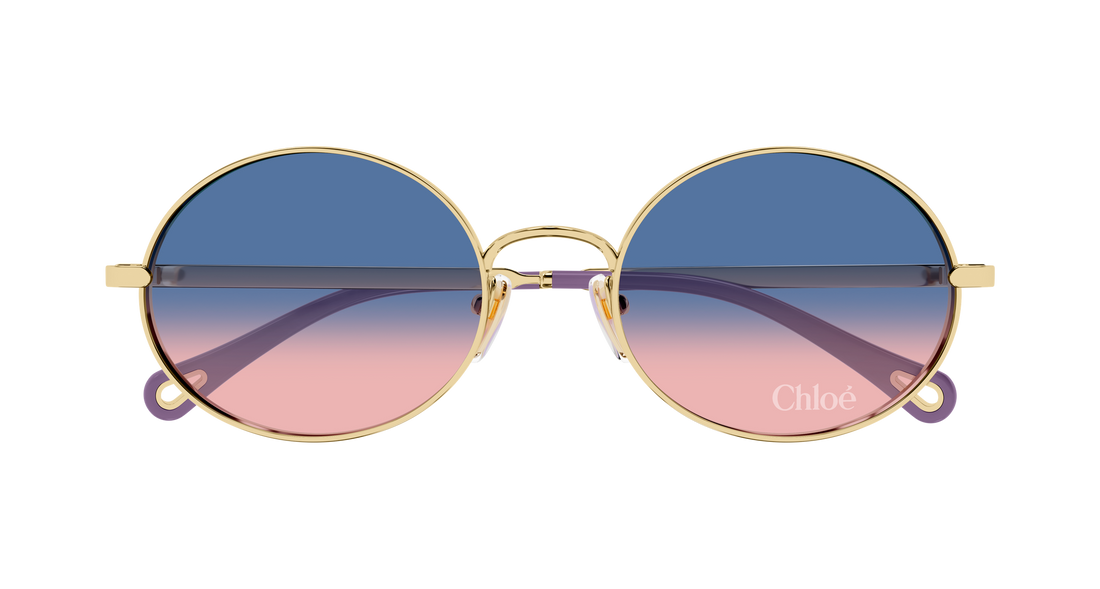 Sunglasses chloé ch0326s 003 dorado round/oval/panthos femenino size 55mm - Detailed view