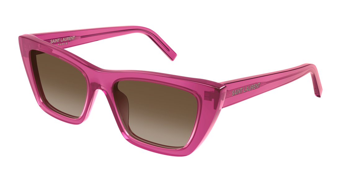 Sonnenbrillen saint laurent sl 276 mica 061 rosa cat eye femenino größe 55mm - Hauptansicht