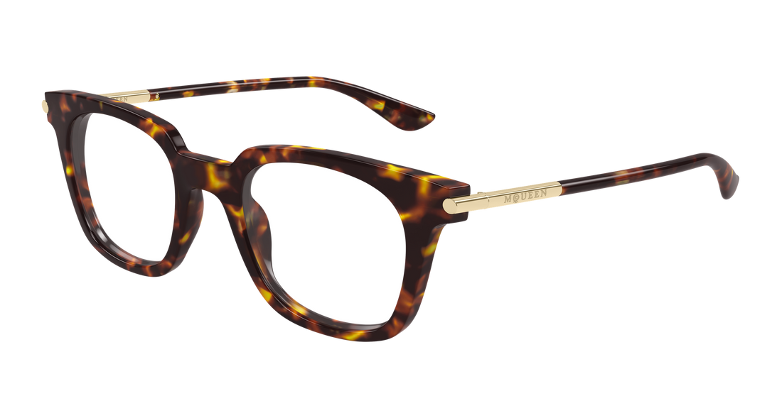 Brillen alexander mcqueen am0521o 003 havana rectangular / squared unisex größe 48mm - Hauptansicht