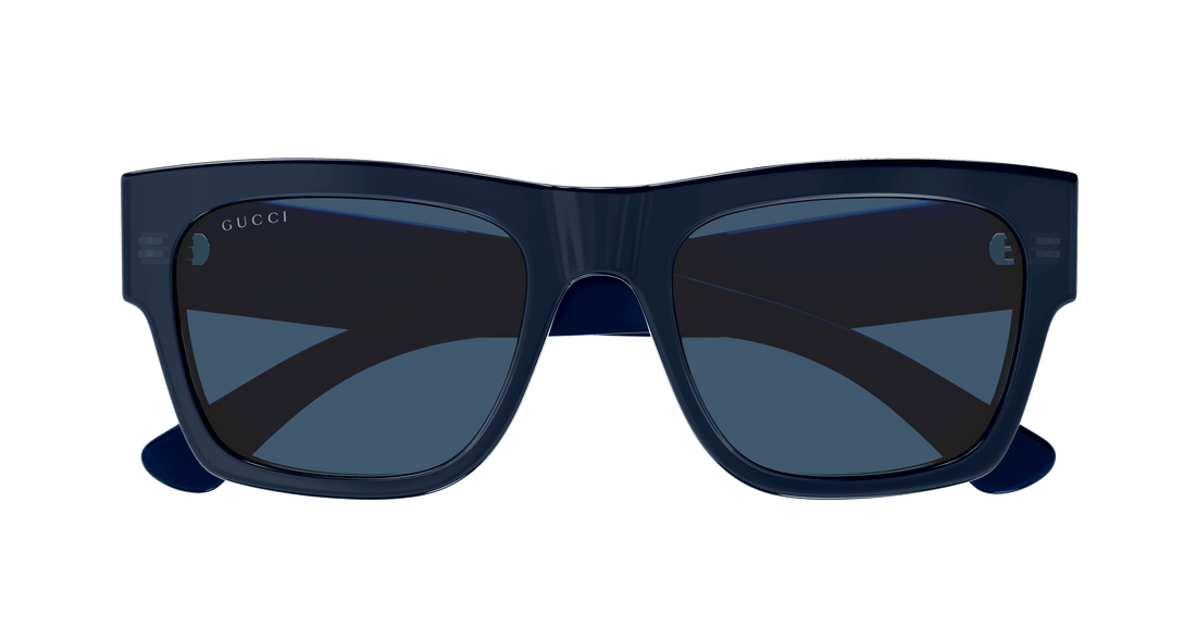Óculos de sol gucci gg1793s 004 azul square masculino tamanho 54mm - Vista de detalhe