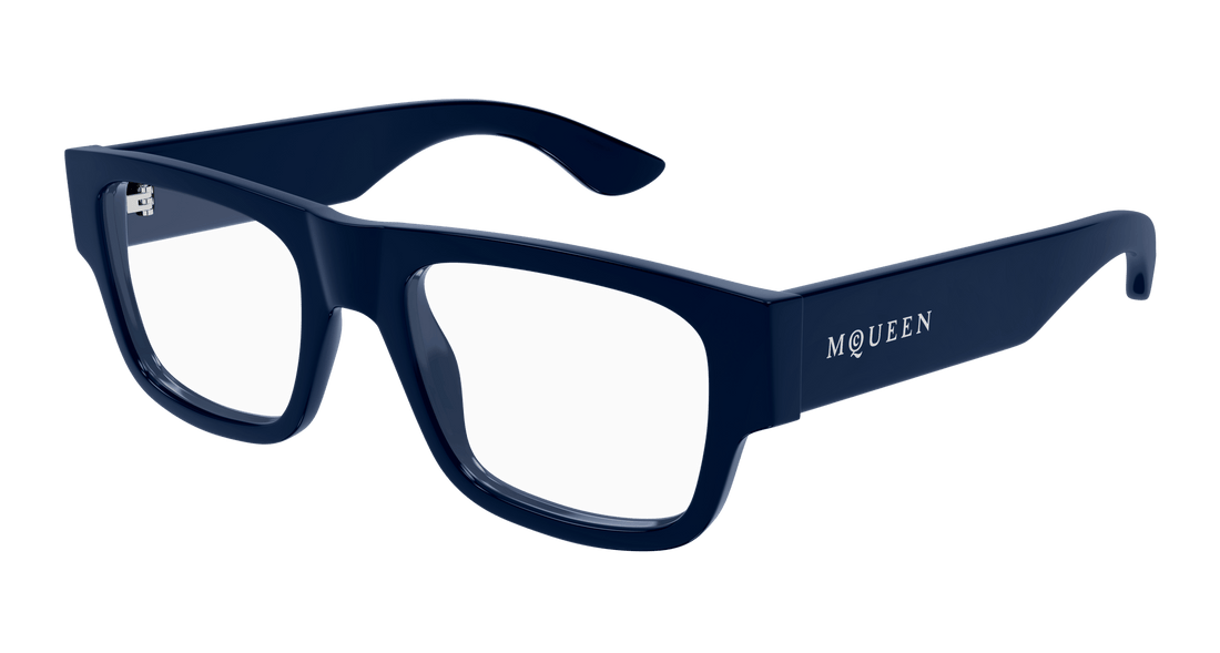 Brillen alexander mcqueen am0511o 003 azul square masculino größe 53mm - Hauptansicht