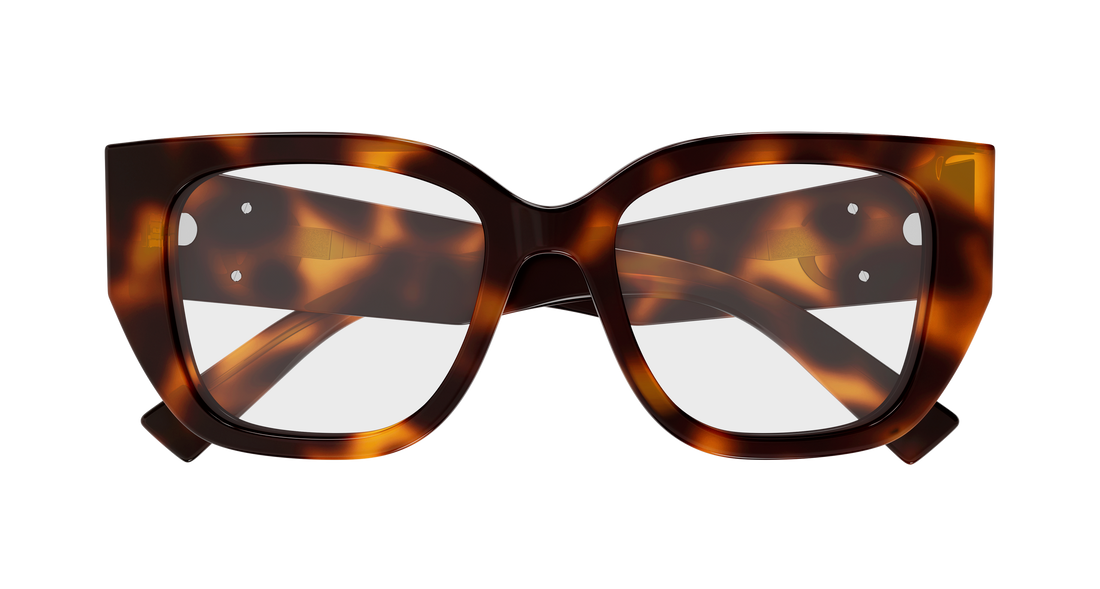 Óculos graduados gucci gg1952o 002 havana butterfly femenino tamanho 51mm - Vista de detalhe
