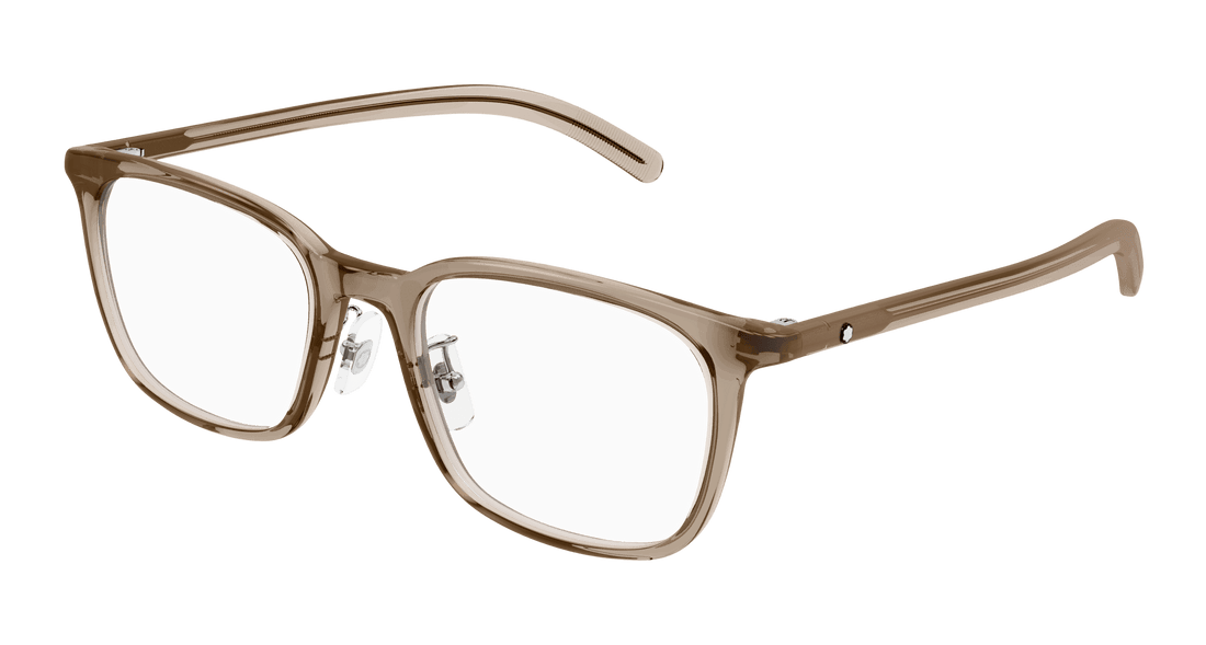 Óculos graduados montblanc mb0418oj 004 marron square masculino tamanho 53mm - Vista principal