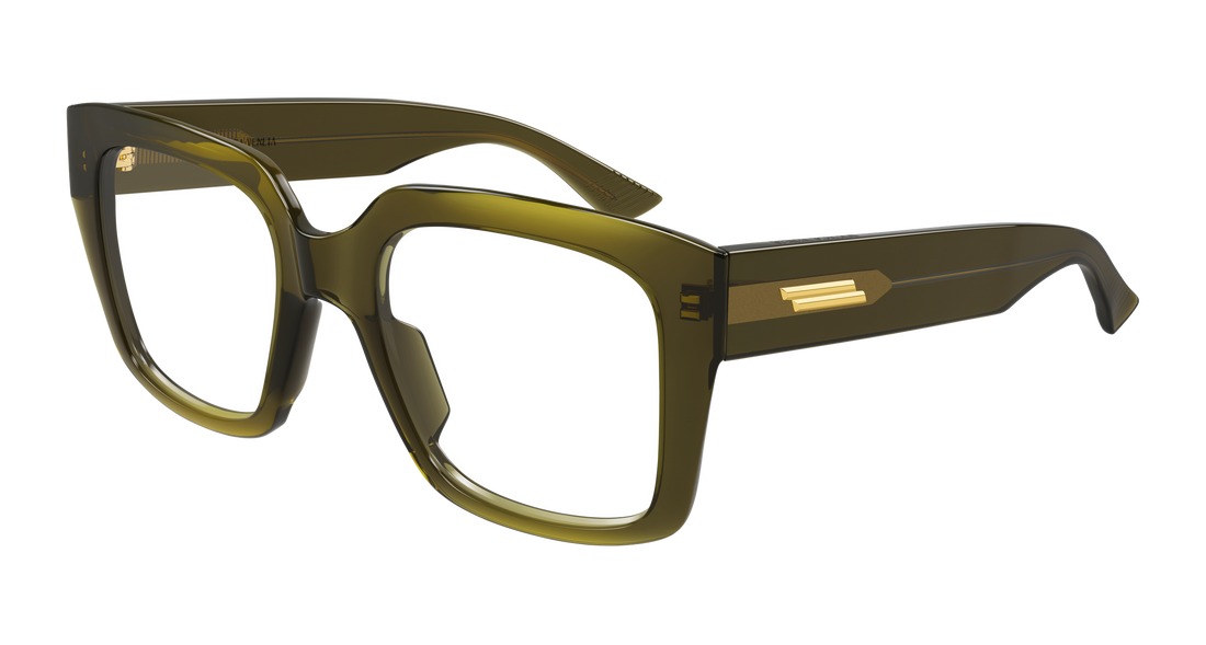 Gafas graduadas bottega veneta bv1409o 003 verde rectangular / squared femenino talla 51mm - Vista principal