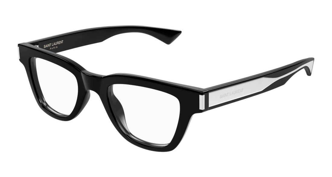 Brillen saint laurent sl 789 jacques opt 001 negro square masculino größe 47mm - Hauptansicht