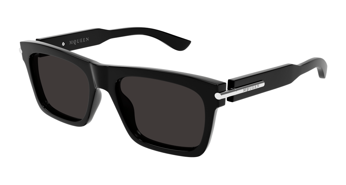 Óculos de sol alexander mcqueen am0495s 001 negro square masculino tamanho 55mm - Vista principal