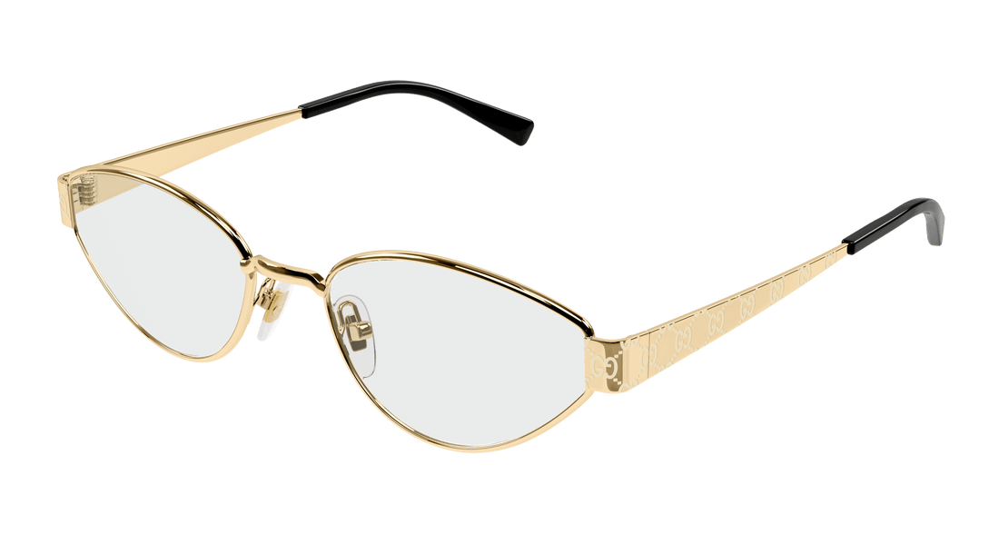 Óculos graduados gucci gg1853o 001 dorado geometric femenino tamanho 54mm - Vista principal