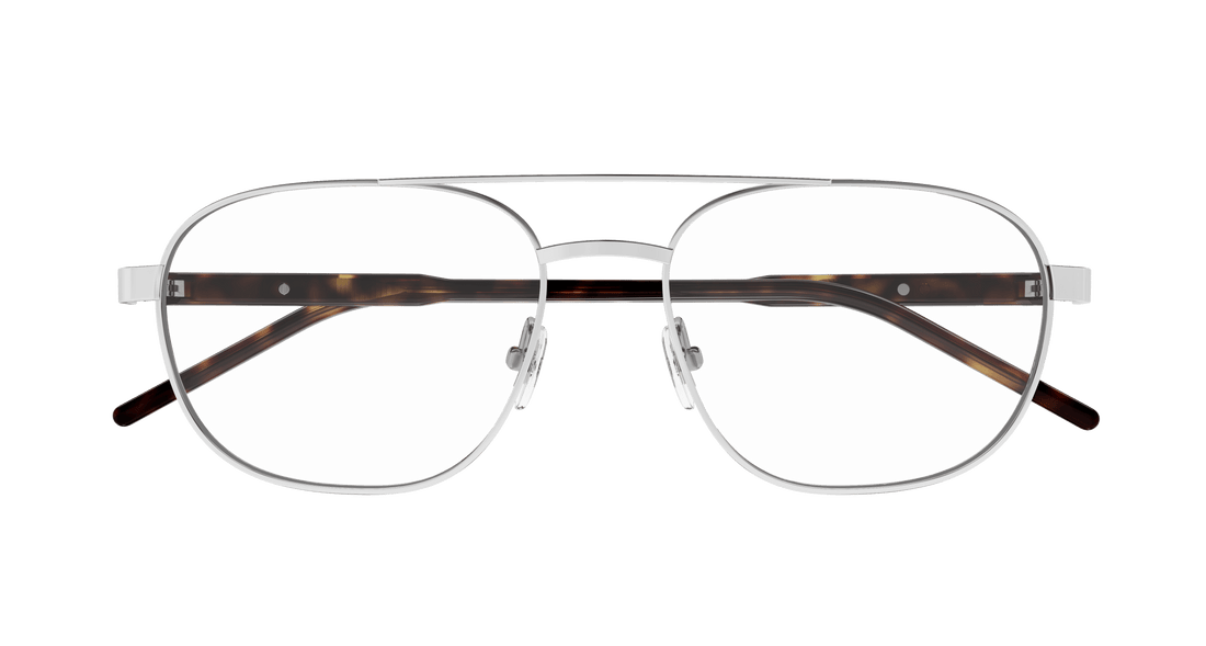 Brillen gucci gg1800o 002 plateado square masculino größe 56mm - Detailansicht