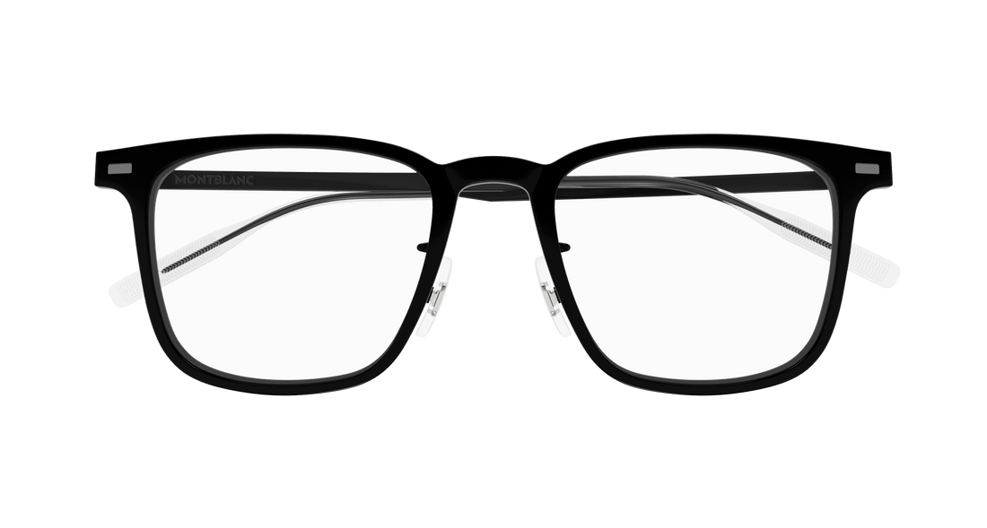 Briller montblanc mb0395on 002 negro square masculino størrelse 51mm - Detaljeret visning