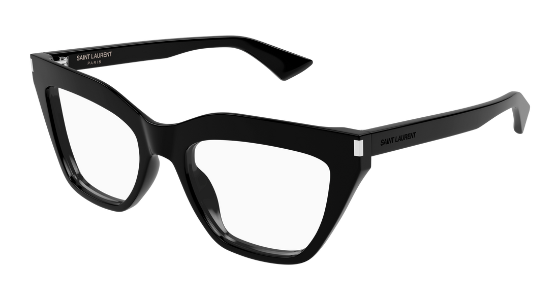 Prescription glasses saint laurent sl 760 001 negro cat eye femenino size 54mm - Main view