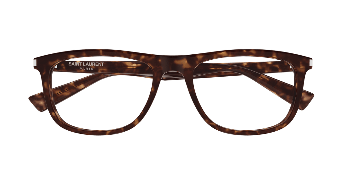 Óculos graduados saint laurent sl 812 002 havana square unisex tamanho 56mm - Vista de detalhe