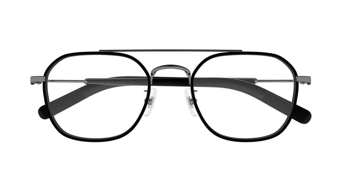 Occhiali da vista montblanc mb0391oa 002 rutenio geometric masculino taglia 51mm - Vista dettagliata