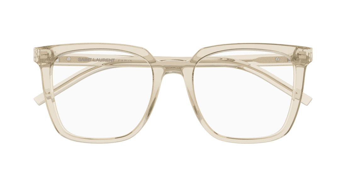 Brillen saint laurent sl m146 opt 004 beige square femenino größe 54mm - Detailansicht