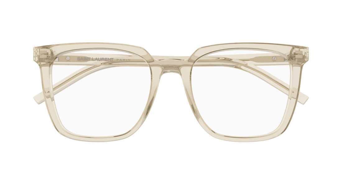 Occhiali da vista saint laurent sl m146 opt 004 beige square femenino taglia 54mm - Vista dettagliata
