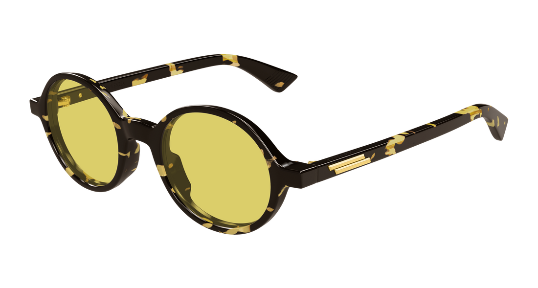 Occhiali da sole bottega veneta bv1430s 002 havana round/oval/panthos unisex taglia 48mm - Vista principale