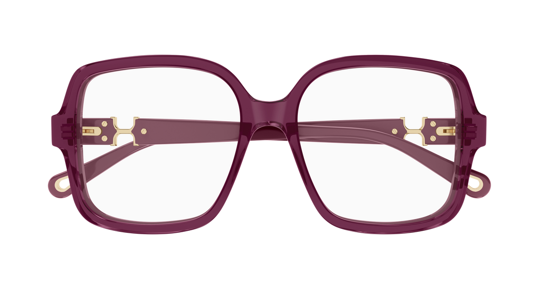 Occhiali da vista chloé ch0335o 005 burdeos rectangular / squared femenino taglia 54mm - Vista dettagliata