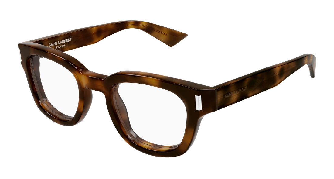 Brillen saint laurent sl 838 opt 003 havana round/oval/panthos unisex größe 48mm - Hauptansicht