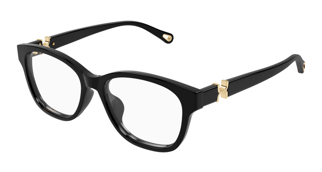 Briller chloé ch0336oa 001 negro cat eye femenino størrelse 53mm - Hovedvisning