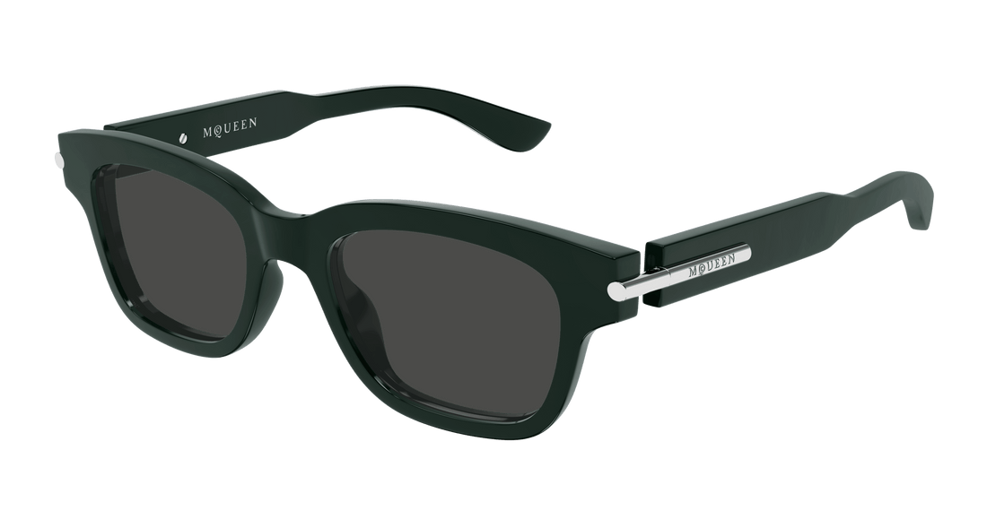 Occhiali da sole alexander mcqueen am0497s 004 verde square unisex taglia 51mm - Vista principale