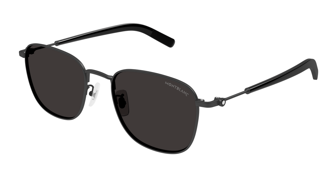 Zonnebrillen montblanc mb0392sa 001 negro square masculino maat 55mm - Hoofdaanzicht