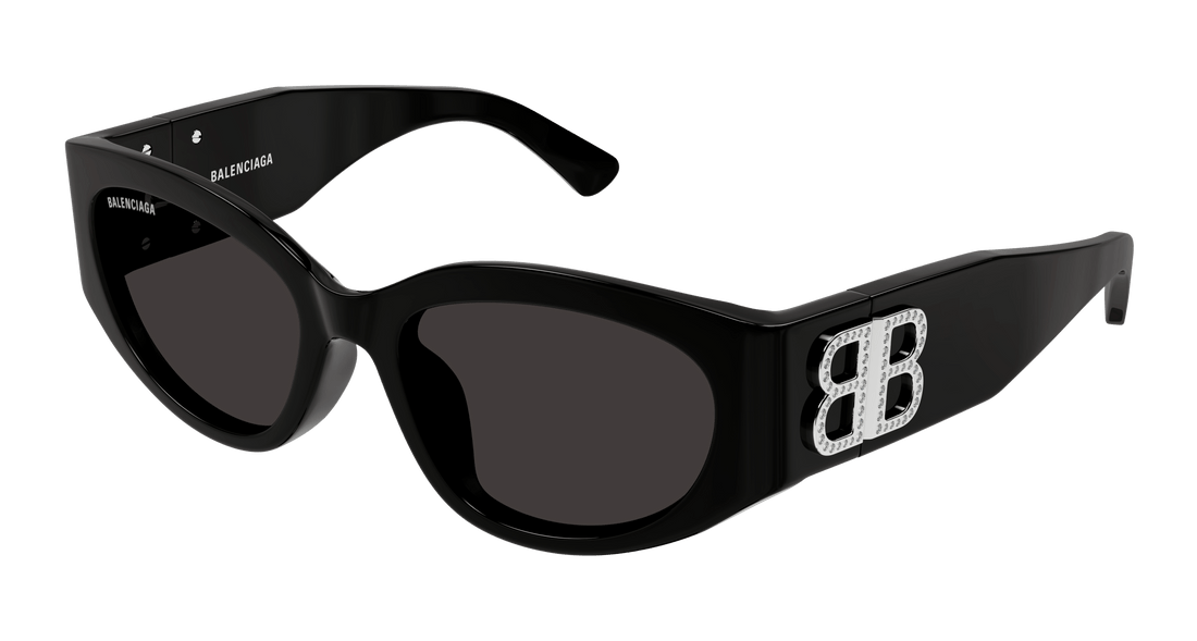 Gafas de sol balenciaga bb0324sk 014 negro round femenino talla 55mm - Vista principal