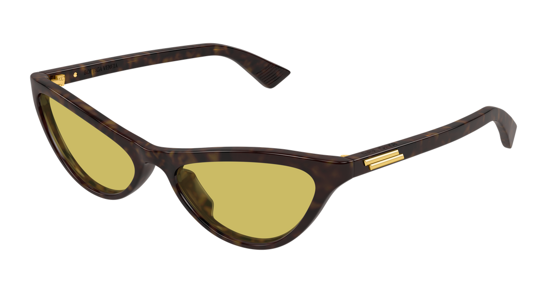 Óculos de sol bottega veneta bv1414s 002 havana cat eye femenino tamanho 56mm - Vista principal