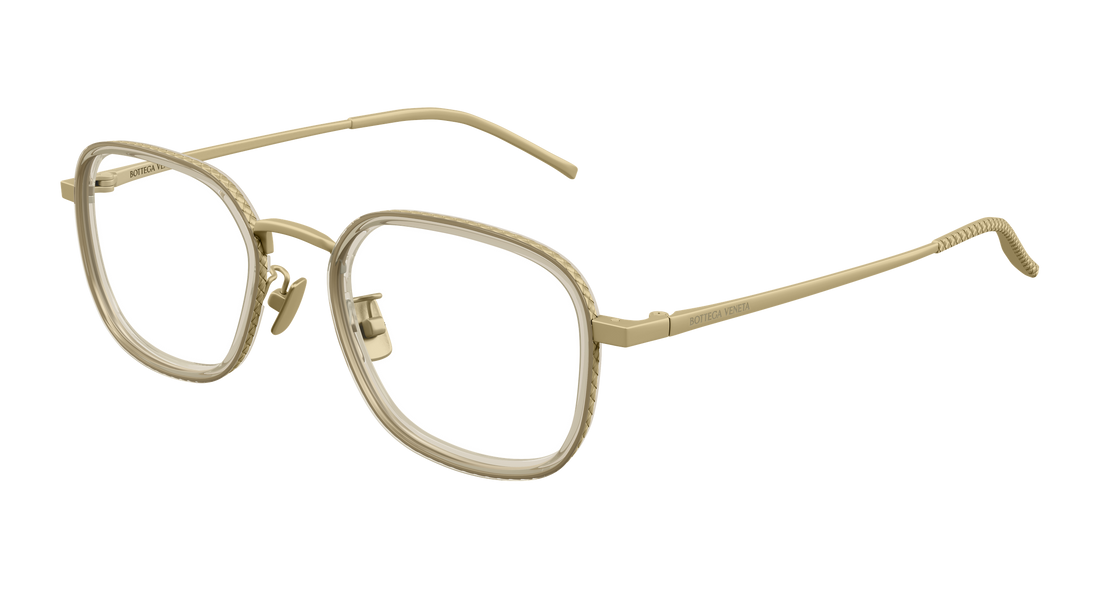 Óculos graduados bottega veneta bv1427oa 003 bronce rectangular / squared unisex tamanho 52mm - Vista principal