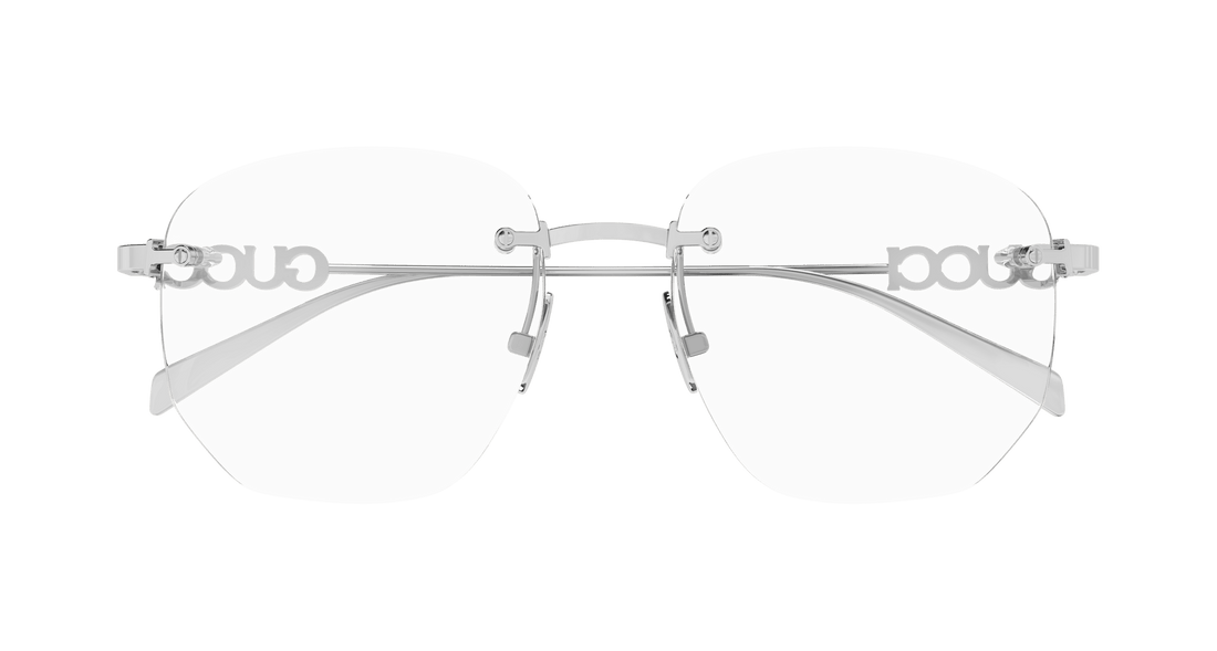 Brillen gucci gg1806o 004 plateado square femenino größe 54mm - Detailansicht