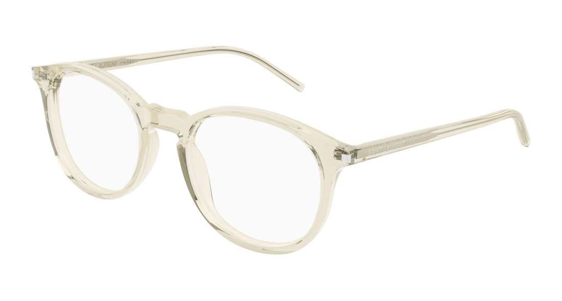 Óculos graduados saint laurent sl 106 026 amarillo round/oval/panthos unisex tamanho 50mm - Vista principal