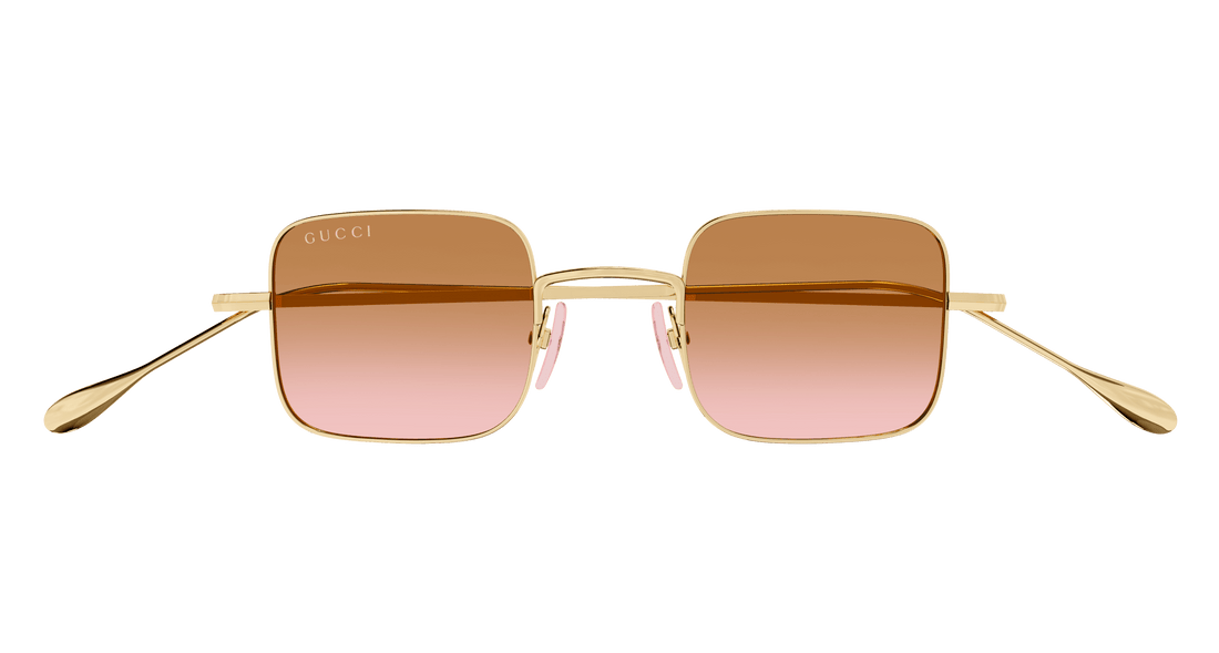 Gafas de sol gucci gg1813s 004 dorado square unisex talla 41mm - Vista de detalle