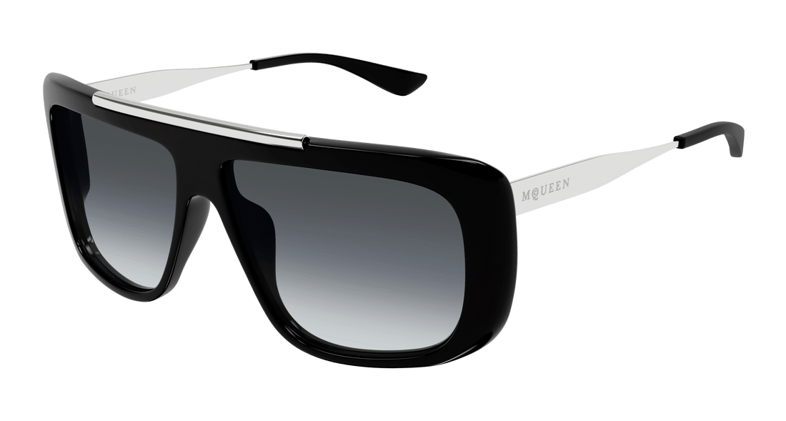 Occhiali da sole alexander mcqueen am0492s 001 negro pilot unisex taglia 60mm - Vista principale