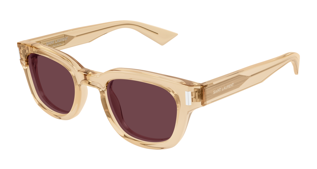 Óculos de sol saint laurent sl 838 008 amarillo round/oval/panthos unisex tamanho 49mm - Vista principal