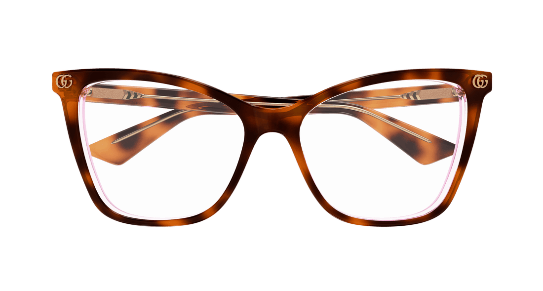 Gafas graduadas gucci gg1817o 004 havana cat eye femenino talla 55mm - Vista de detalle