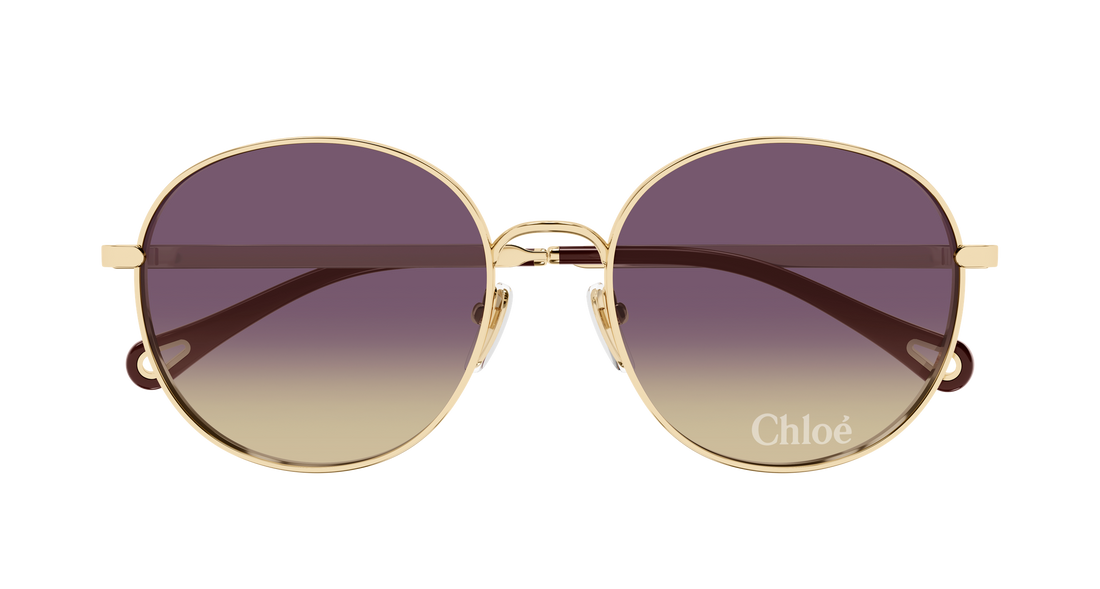Sunčane naočale chloé ch0325sk 001 dorado round/oval/panthos femenino veličina 56mm - Detaljni prikaz