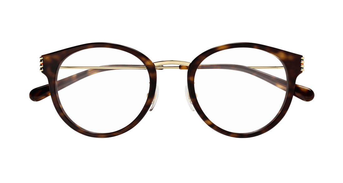 Gafas graduadas gucci gg1885oa 002 havana round femenino talla 51mm - Vista de detalle