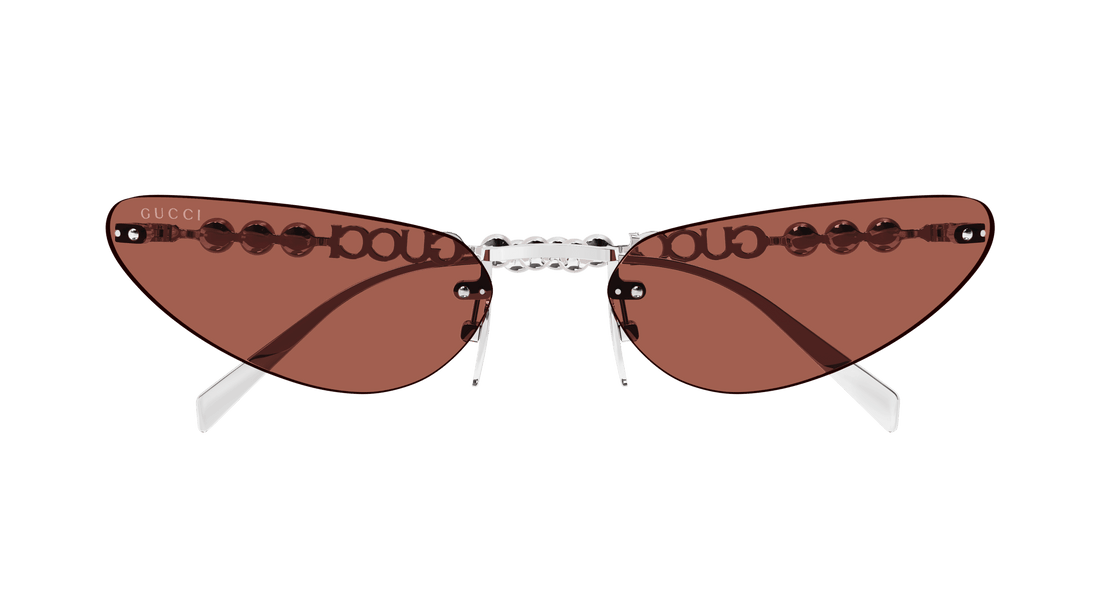 Sunglasses gucci gg1920s 002 plateado cat eye femenino size 63mm - Detailed view