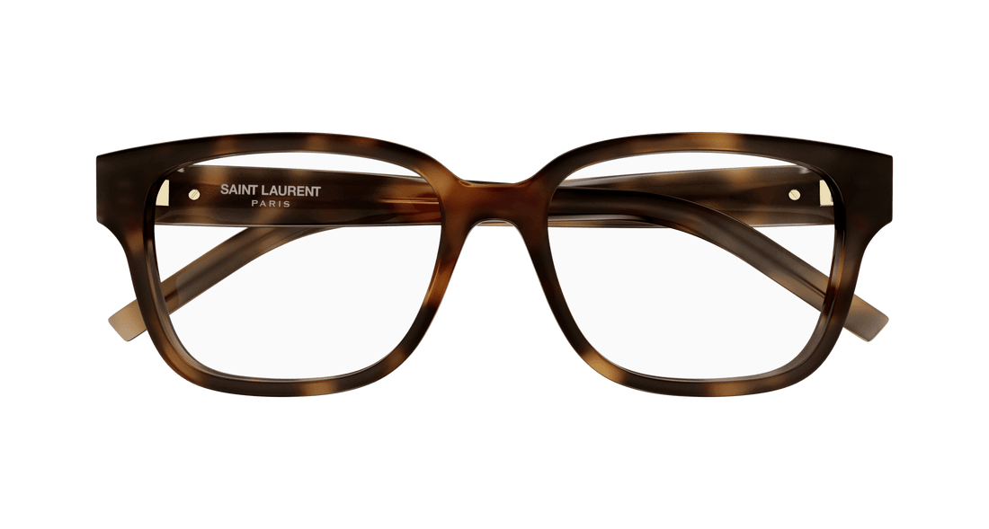 Brillen saint laurent sl m150/f 003 havana square unisex größe 55mm - Detailansicht