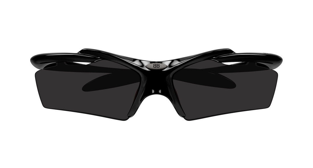 Occhiali da sole balenciaga bb0420s 001 negro geometric unisex taglia 74mm - Vista dettagliata