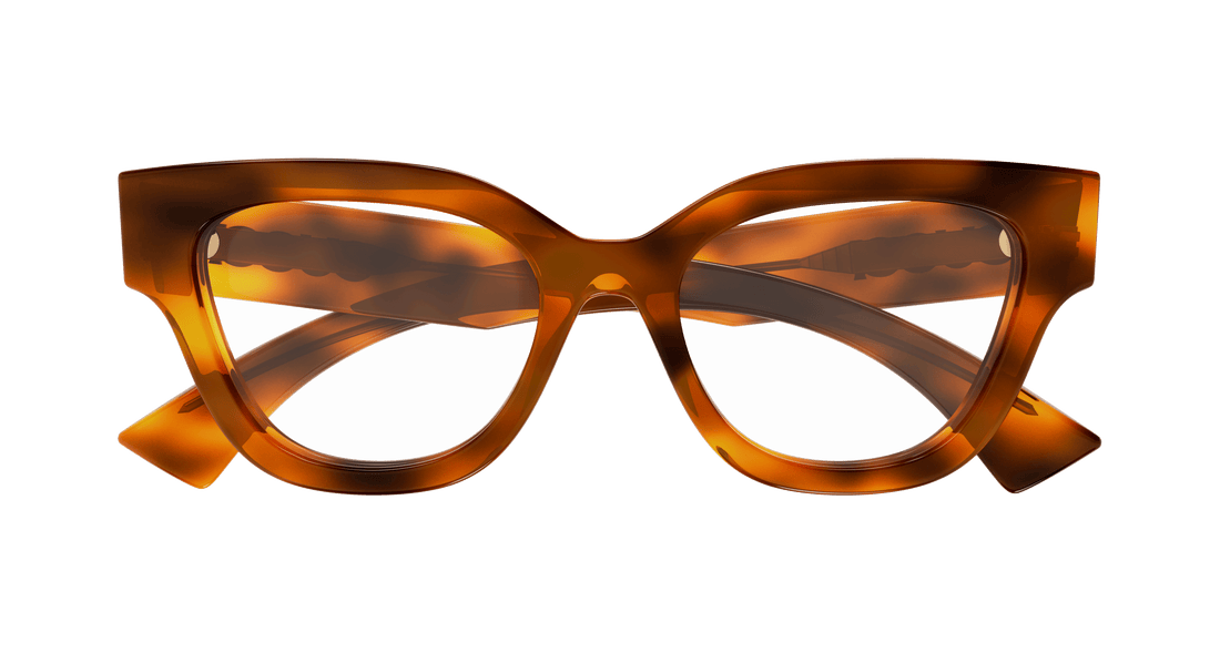 Brillen gucci gg1837o 002 havana butterfly femenino größe 51mm - Detailansicht