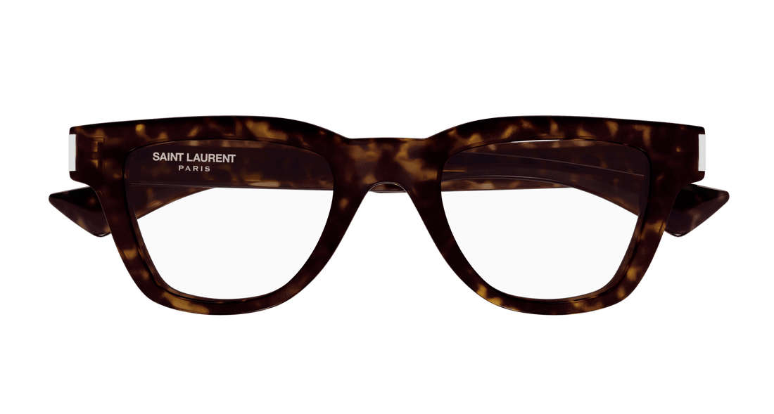 Brillen saint laurent sl 789 jacques opt 002 havana square masculino größe 47mm - Detailansicht