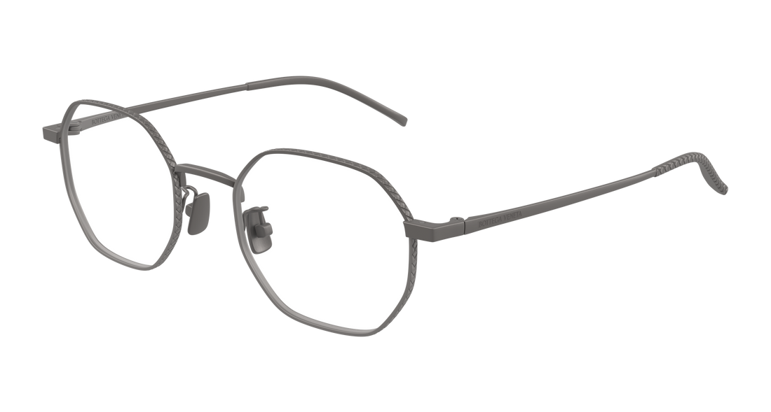 Óculos graduados bottega veneta bv1423oa 003 plateado round/oval/panthos unisex tamanho 50mm - Vista principal