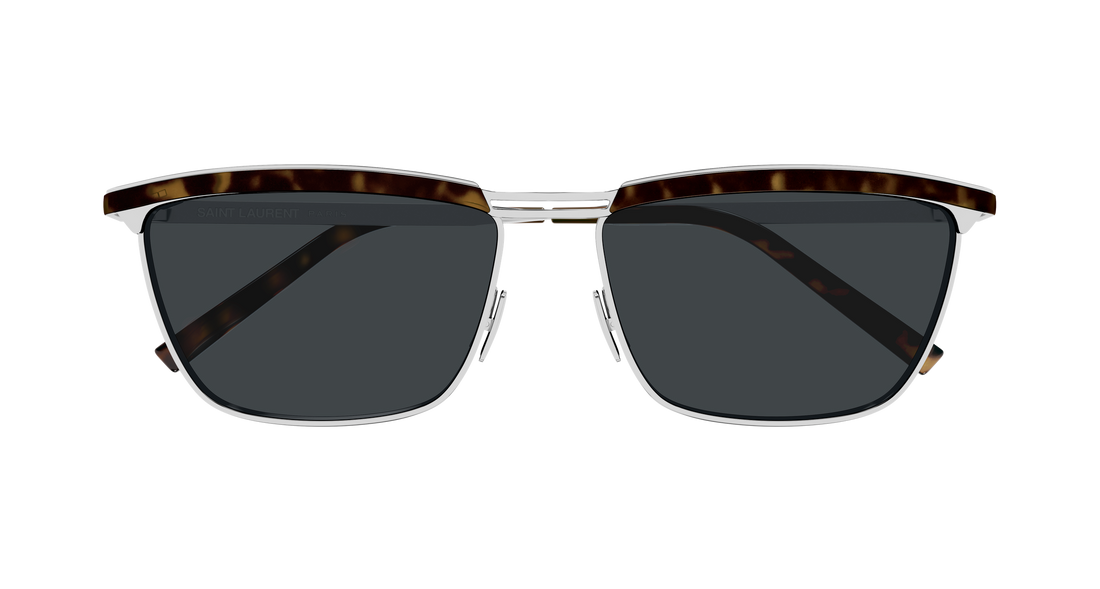 Sonnenbrillen saint laurent sl 795 joe 002 plateado rectangular / squared masculino größe 57mm - Detailansicht