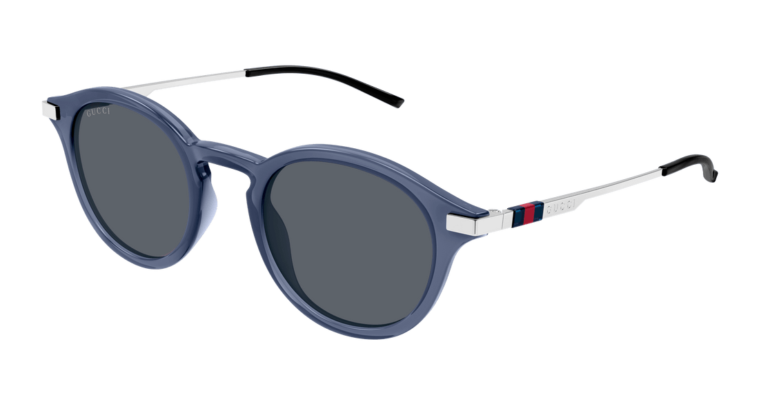 Gafas de sol gucci gg1890s 004 azul round masculino talla 48mm - Vista principal