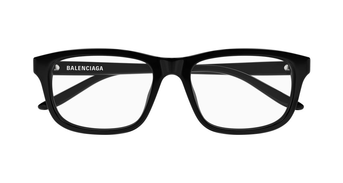 Gafas graduadas balenciaga bb0442oa 001 negro rectangular / squared unisex talla 55mm - Vista de detalle